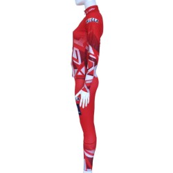 Löffler femme combinaison de ski de fond ÖSV Biathlon 2023 rouge-blanc